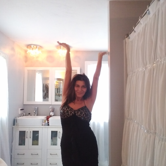 Cache | Sequined Cocktail Floor Length Dress - Picture 11 of 14